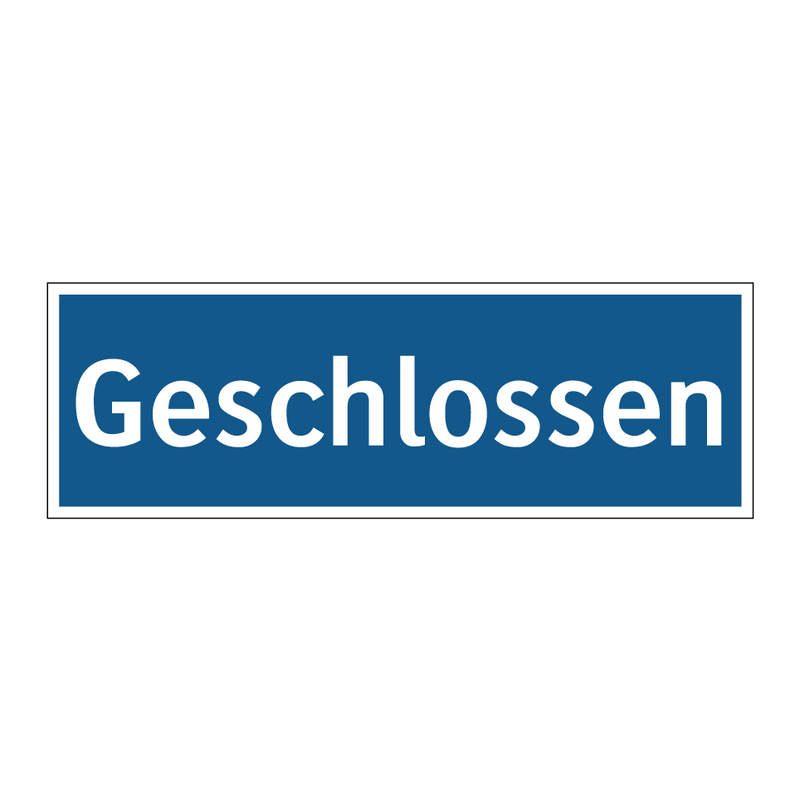 Geschlossen
