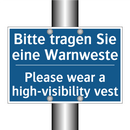 Bitte tragen Sie eine Warnweste/.../ - Please wear a high-visibility /.../