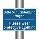 Bitte Schutzkleidung tragen - Please wear protective clothing/.../