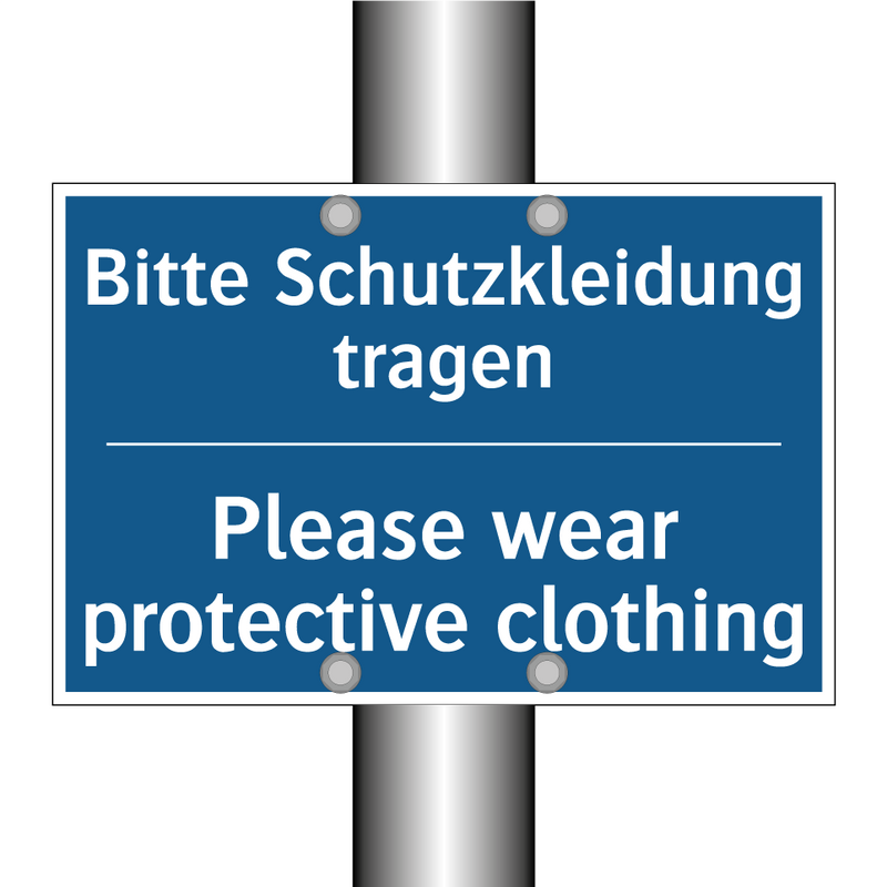 Bitte Schutzkleidung tragen - Please wear protective clothing/.../