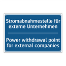 Stromabnahmestelle für externe /.../ - Power withdrawal point for external /.../