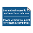 Stromabnahmestelle für externe /.../ - Power withdrawal point for external /.../