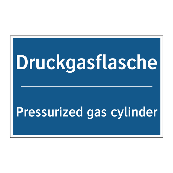 Druckgasflasche - Pressurized gas cylinder