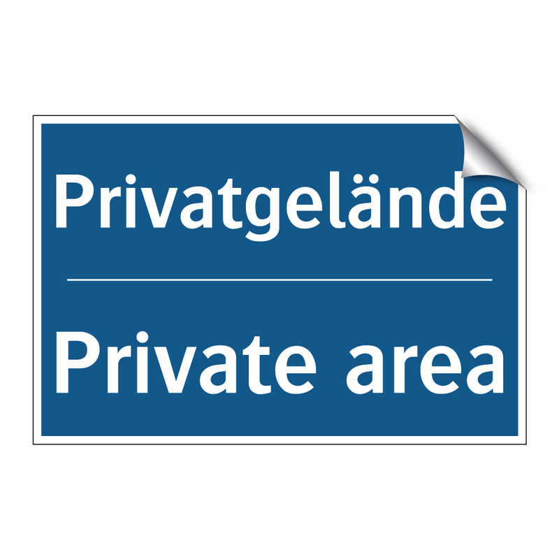 Privatgelände - Private area