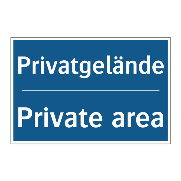 Privatgelände - Private area