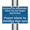 Schützen Sie Kleinkinder, indem /.../ - Protect infants by shielding their /.../