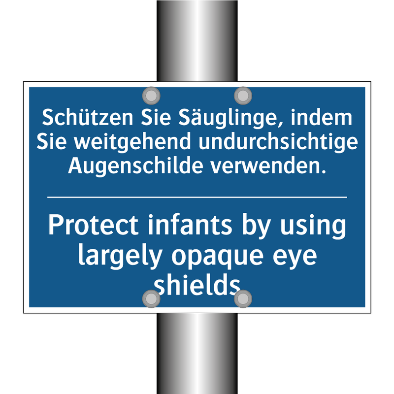 Schützen Sie Säuglinge, indem /.../ - Protect infants by using largely /.../