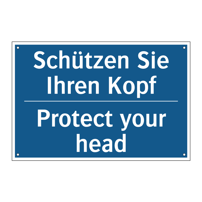 Schützen Sie Ihren Kopf - Protect your head