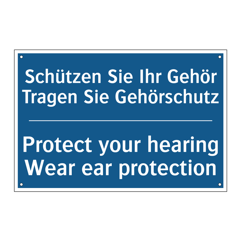 Schützen Sie Ihr Gehör Tragen /.../ - Protect your hearing Wear ear /.../