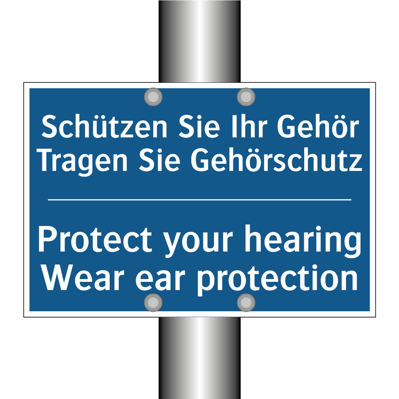 Schützen Sie Ihr Gehör Tragen /.../ - Protect your hearing Wear ear /.../
