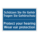 Schützen Sie Ihr Gehör Tragen /.../ - Protect your hearing Wear ear /.../