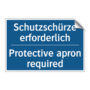 Schutzschürze erforderlich - Protective apron required