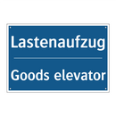Lastenaufzug - Goods elevator