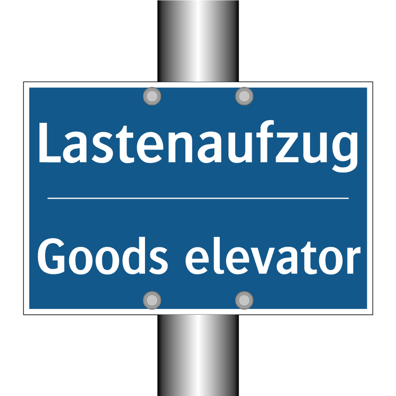 Lastenaufzug - Goods elevator