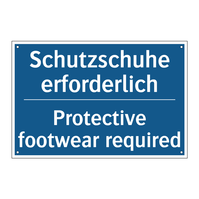 Schutzschuhe erforderlich - Protective footwear required