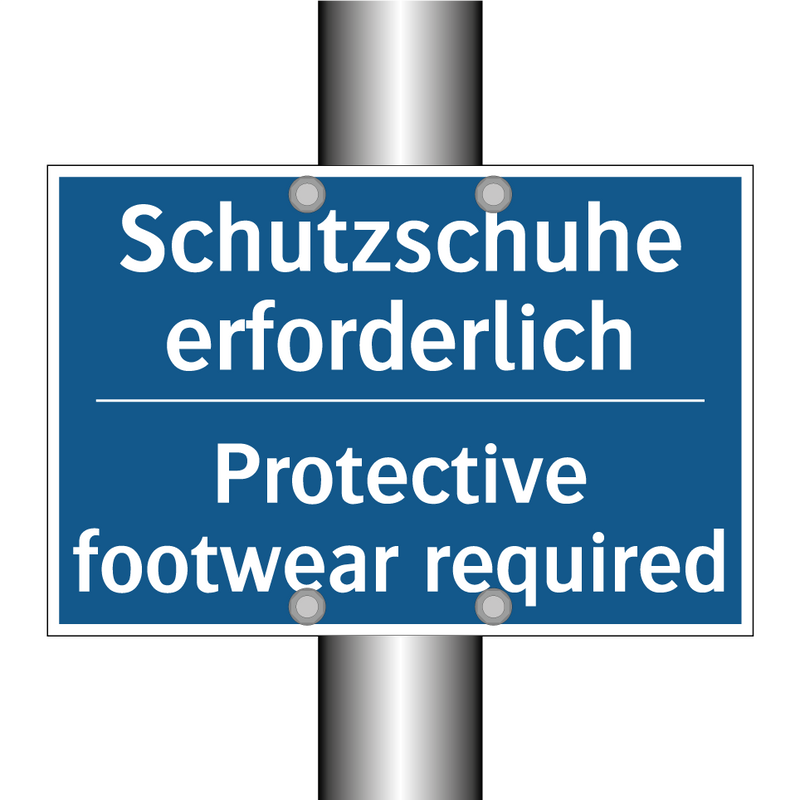 Schutzschuhe erforderlich - Protective footwear required