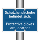 Schutzhandschuhe befindet sich:/.../ - Protective gloves are located: