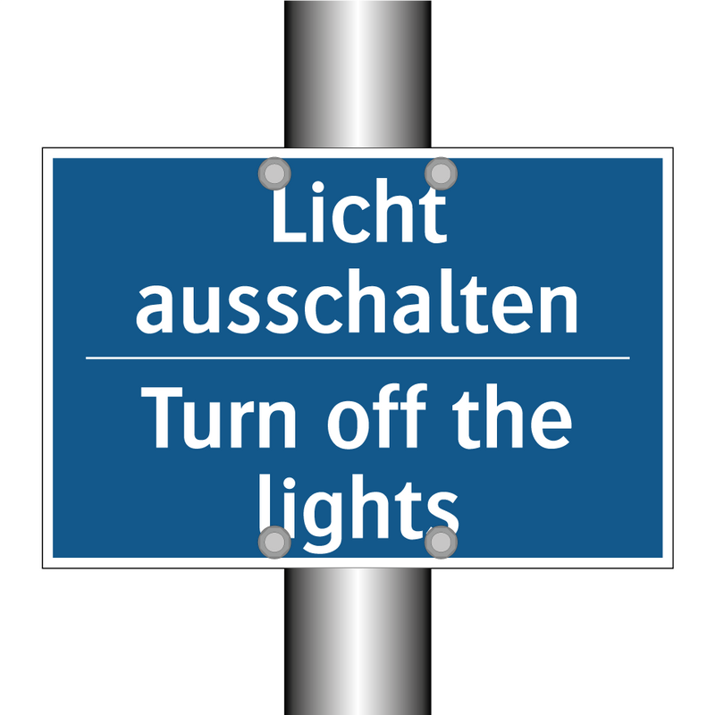 Licht ausschalten - Turn off the lights