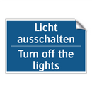 Licht ausschalten - Turn off the lights