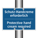 Schutz-Handcreme erforderlich - Protective hand cream required