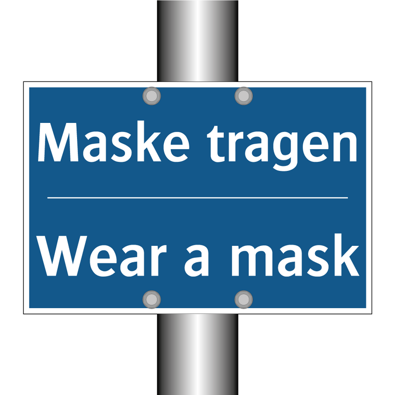 Maske tragen - Wear a mask