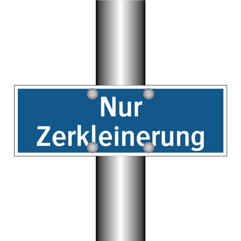 Nur Zerkleinerung