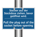 Stecker aus der Steckdose ziehen, /.../ - Pull the plug out of the socket /.../