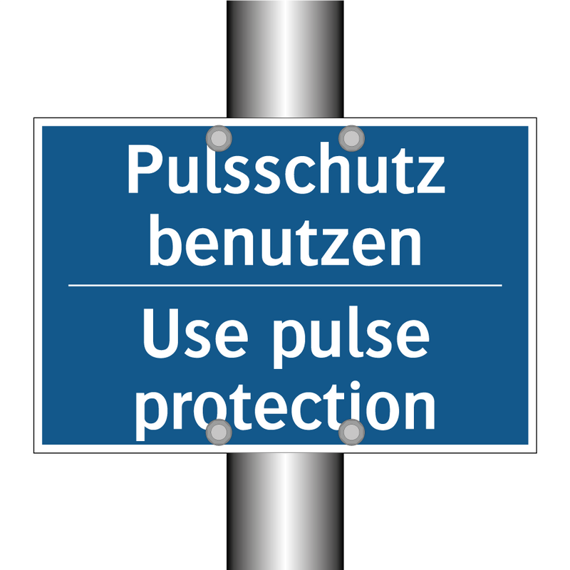 Pulsschutz benutzen - Use pulse protection