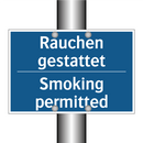Rauchen gestattet - Smoking permitted