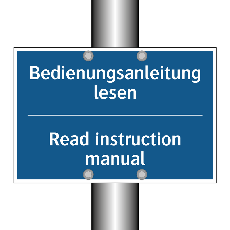 Bedienungsanleitung lesen - Read instruction manual