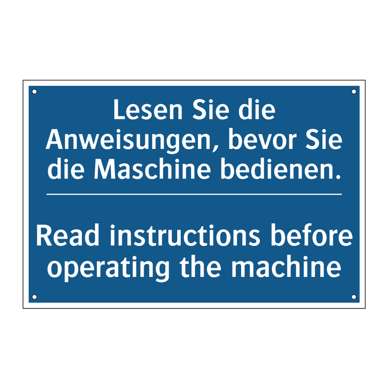 Lesen Sie die Anweisungen, bevor /.../ - Read instructions before operating /.../