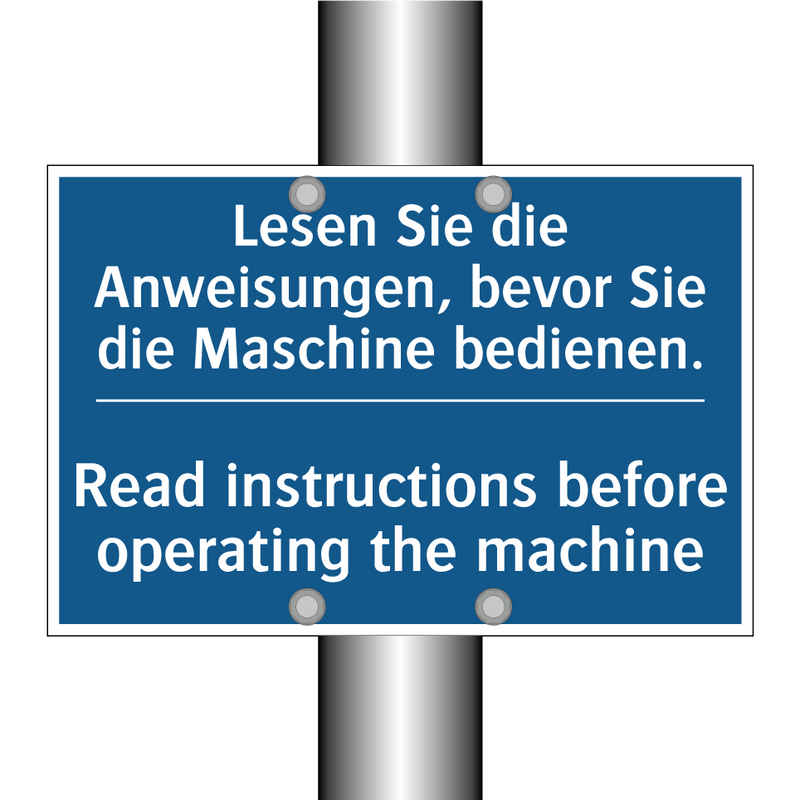 Lesen Sie die Anweisungen, bevor /.../ - Read instructions before operating /.../
