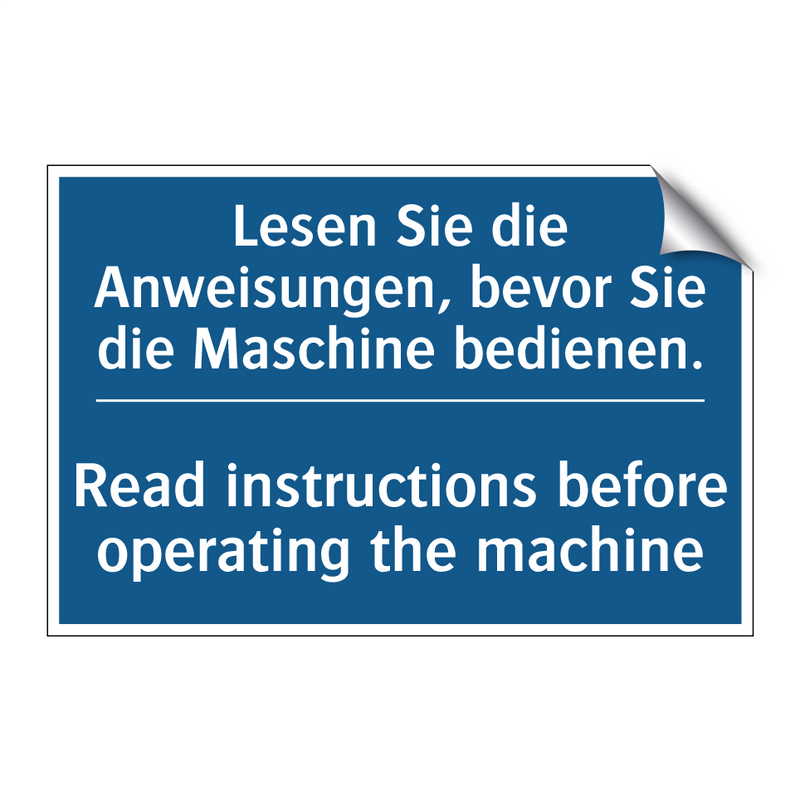 Lesen Sie die Anweisungen, bevor /.../ - Read instructions before operating /.../