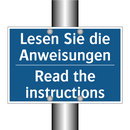 Lesen Sie die Anweisungen - Read the instructions