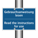 Gebrauchsanweisung lesen - Read the instructions for use