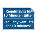 Regelmäßig für 10 Minuten lüften/.../ - Regularly ventilate for 10 minutes!/.../