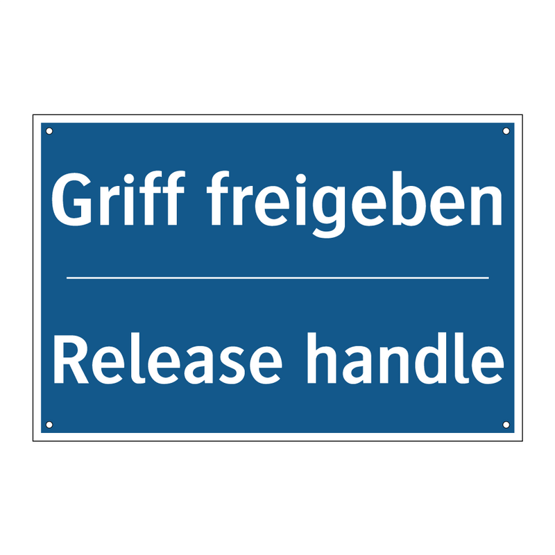 Griff freigeben - Release handle