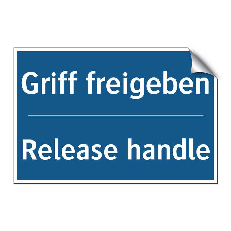 Griff freigeben - Release handle