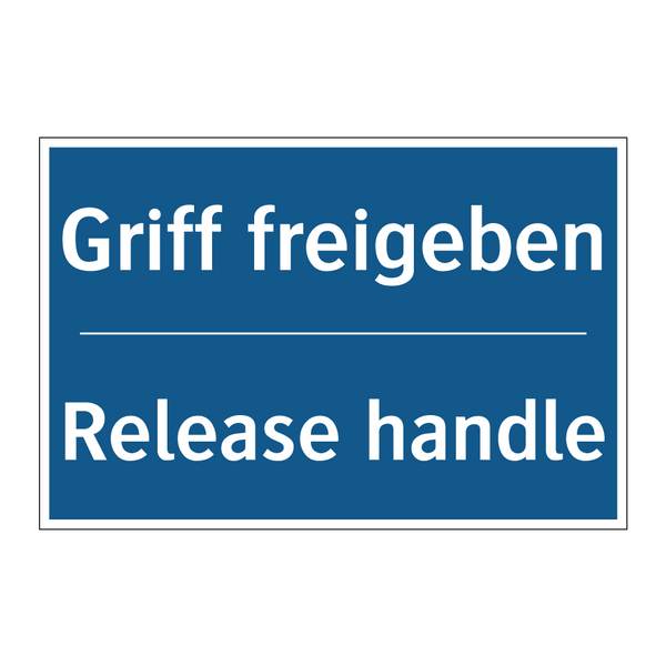 Griff freigeben - Release handle