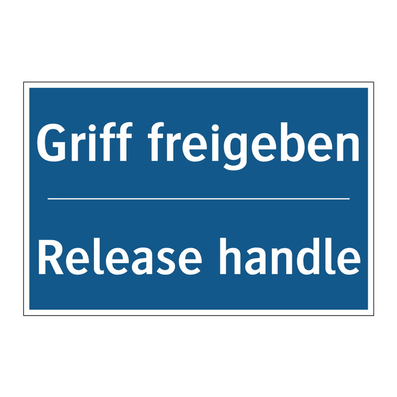 Griff freigeben - Release handle