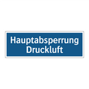 Hauptabsperrung Druckluft