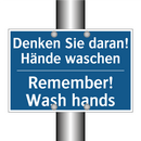 Denken Sie daran! Hände waschen/.../ - Remember! Wash hands