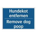Hundekot entfernen - Remove dog poop