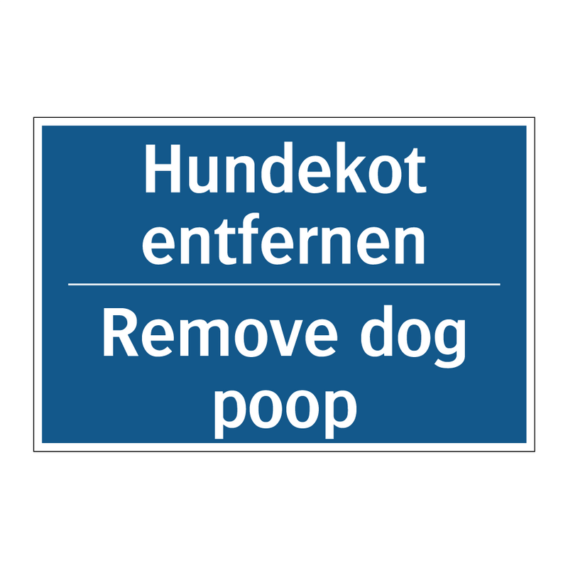 Hundekot entfernen - Remove dog poop