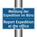 Meldung der Expedition im Büro - Report Expedition at the office/.../