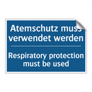 Atemschutz muss verwendet werden/.../ - Respiratory protection must be /.../