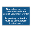 Atemschutz muss im aerosolbehandelten /.../ - Respiratory protection must be /.../