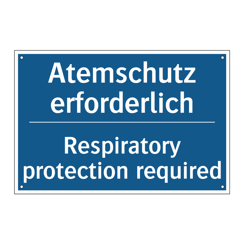 Atemschutz erforderlich - Respiratory protection required/.../