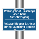 Rettungsboot- Laschings lösen /.../ - Release lifeboat lashings during /.../