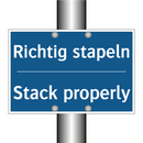 Richtig stapeln - Stack properly